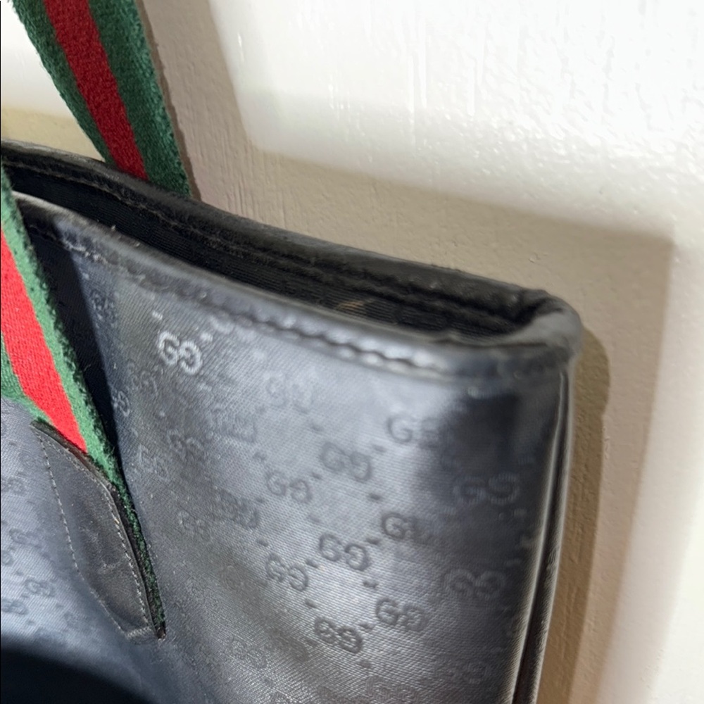 Gucci Black and Green Tote Bag - Picture 9 of 11